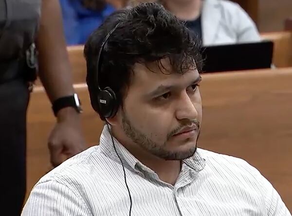 Jose Ibarra listens to a translation during a court hearing on Aug. 2.