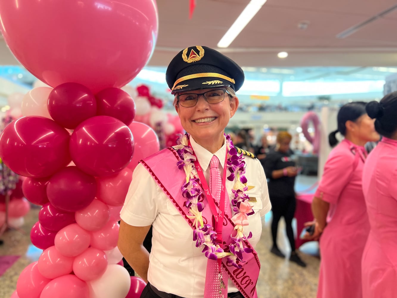 Delta's Pink Plane flight of breast cancer survivors took off Monday