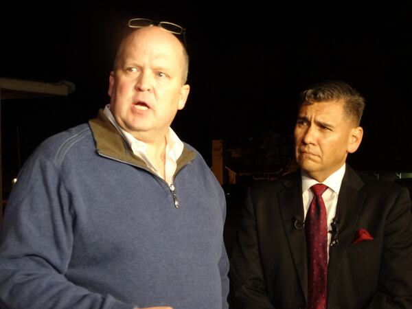 Attorneys Mikal Watts, left, and Ricky Reyes are representing the estate of Lockhart resident Peggy Hoffman, one of four people killed when a train hit a bus in Biloxi, Miss. MARY HUBER / AMERICAN-STATESMAN