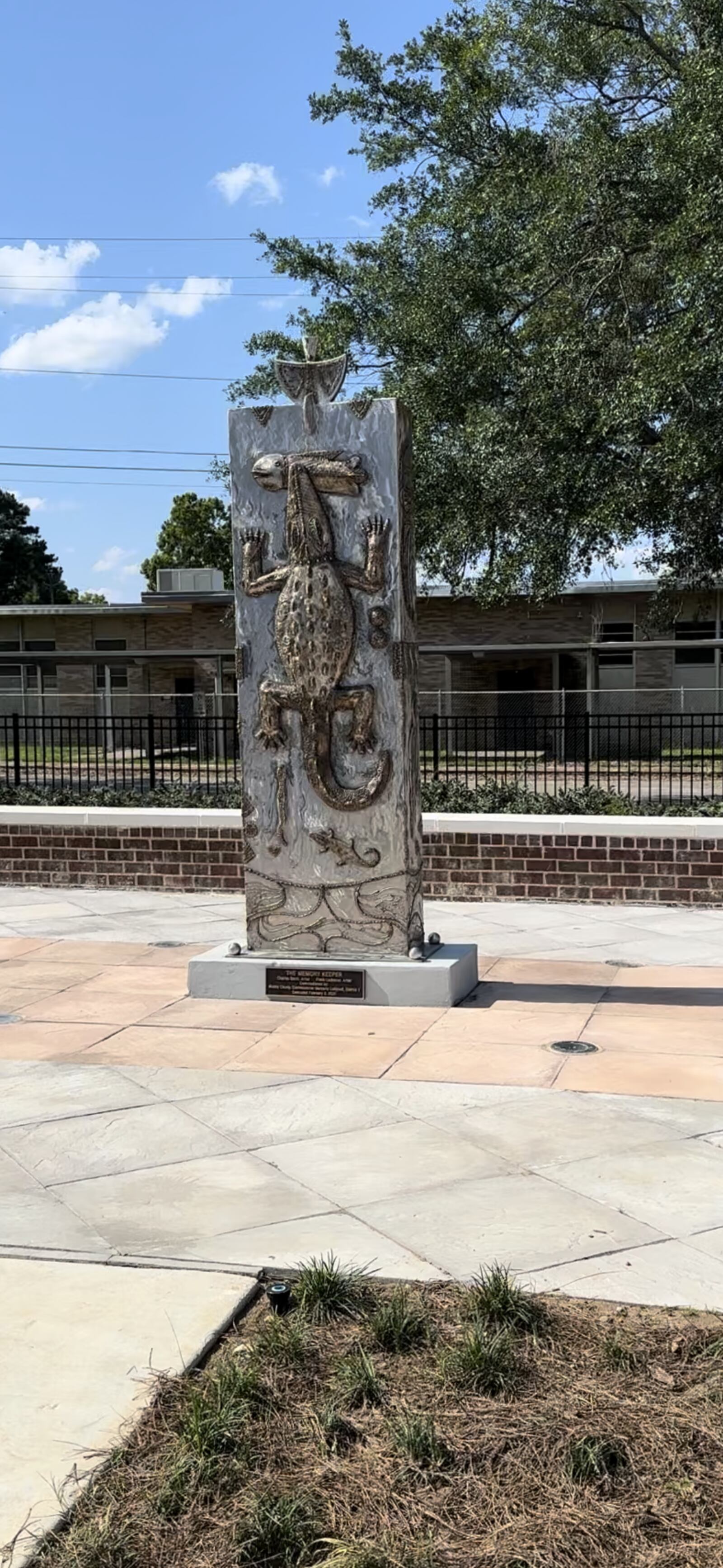 "The Memory Keeper" sits just outside of Africatown Heritage House and serves as a time capsule for the community.