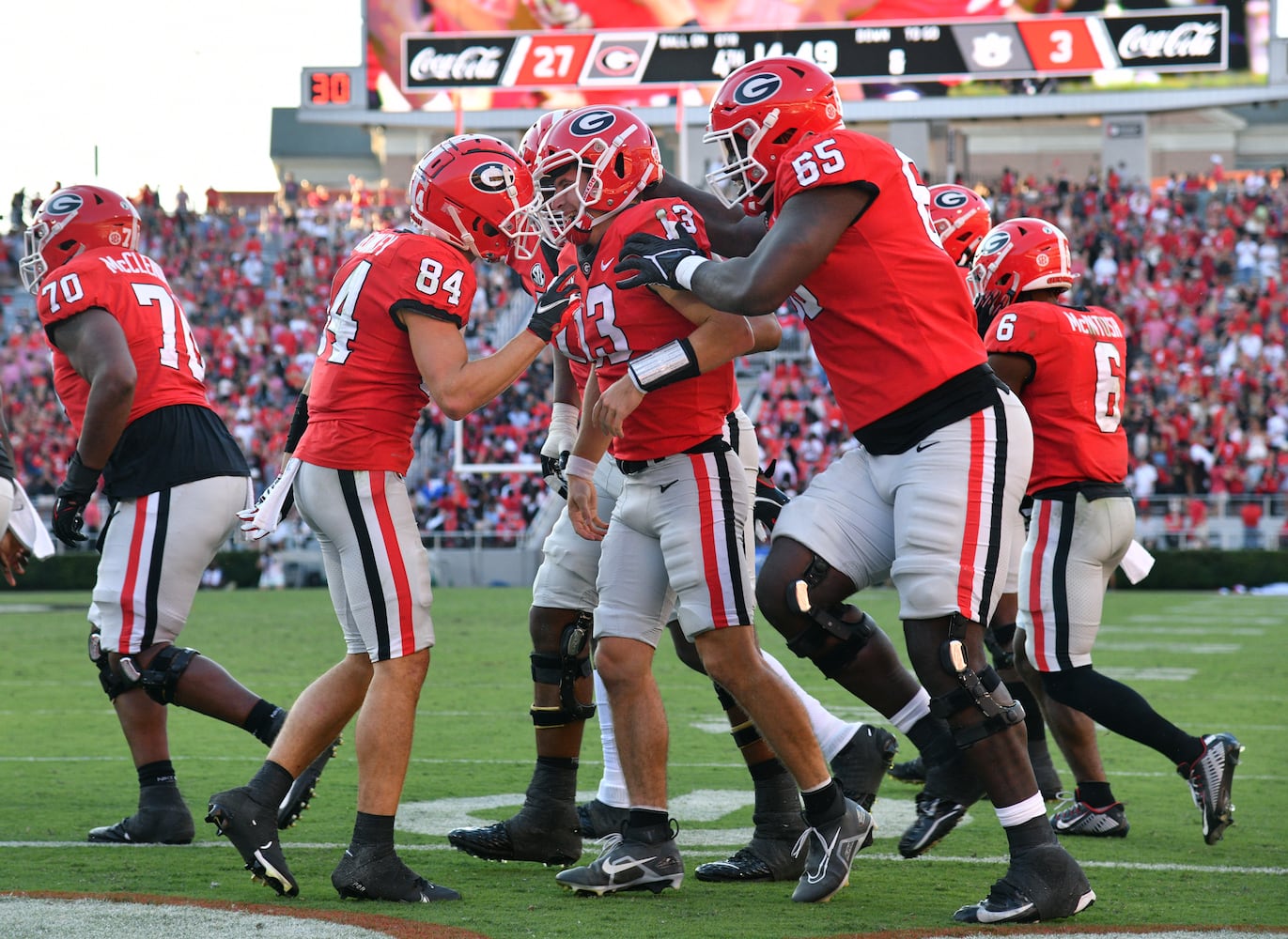 Georgia vs Auburn football