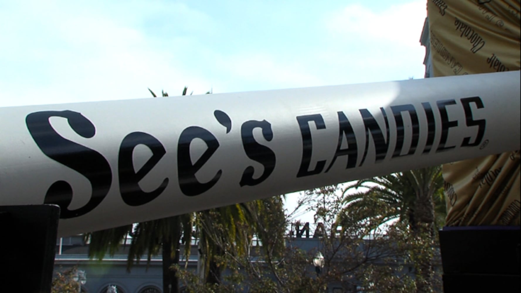 The world's largest lollypop made by See’s Candies