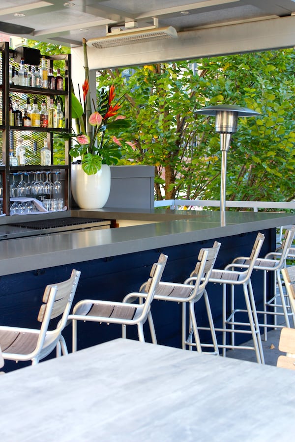 The rooftop bar at the Cape Restaurant & Beach Bar. / Courtesy of the Cape Restaurant & Beach Bar