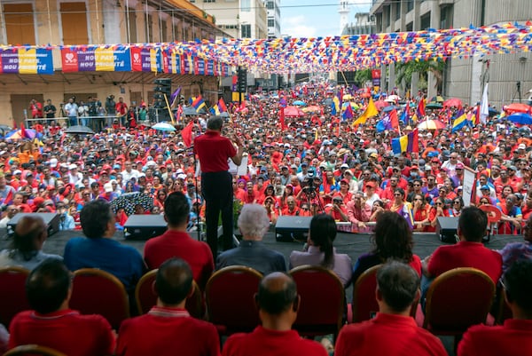 An election rally is held in the Mauritian capital, Port Louis, Sunday, Nov. 3, 2024 ahead of elections to be held this weekend. (La Sentinelle via AP)