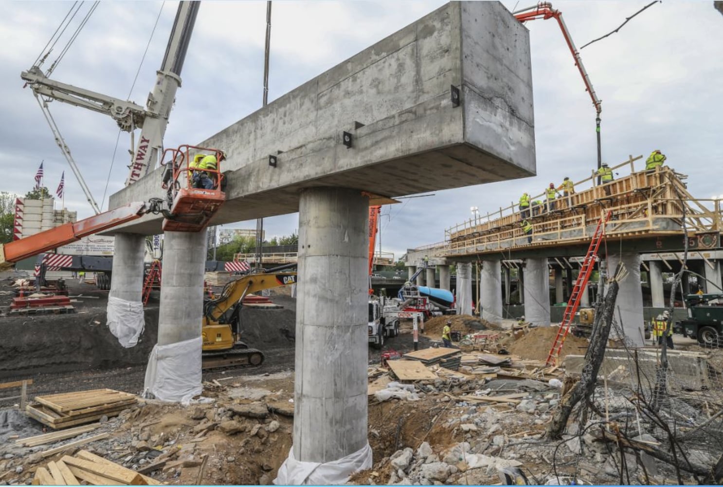 I-85 bridge construction update: The beams have arrived