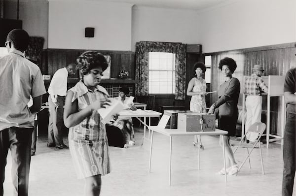 Doris Derby's "Voting at the Polls, Hinds County, Mississippi, 1971." Photo: Courtesy of High Museum of Art