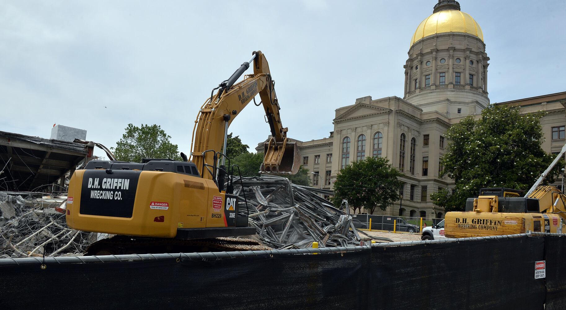 Parking deck razed to become protest area near Capitol