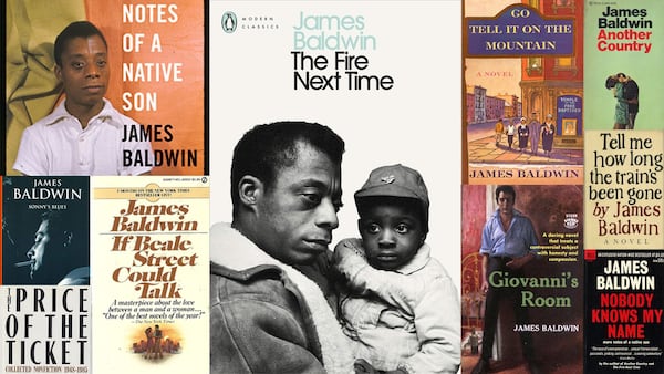 A James Baldwin reading list, including “Go Tell It on the Mountain,” “Notes of a Native Son,” “Giovanni’s Room,” “Nobody Knows My Name,” “Tell Me How Long the Train’s Been Gone,” “If Beale Street Could Talk,” “The Fire Next Time,” “Another Country,” “Sonny’s Blues” and “The Price of the Ticket.”