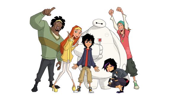 WASABI, HONEY LEMON, HIRO, BAYMAX, GO GO, FRED