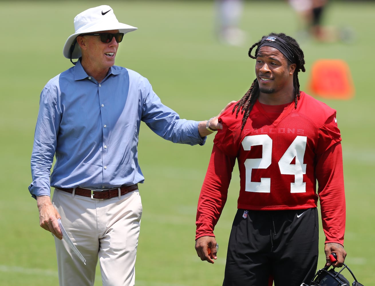 Photos: Devonta Freeman back on field for Falcons’ OTA workouts