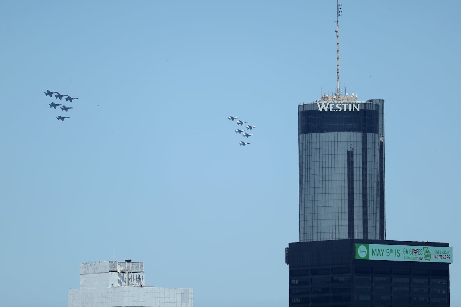 PHOTOS: Blue Angels, Thunderbirds fly over Atlanta