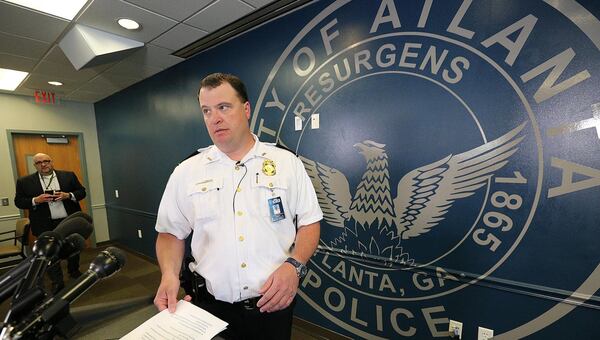 Feb 27, 2018 Atlanta: Major Michael O’Connor, Atlanta Police Department Major Crimes Commander, arrives for a press conference on missing CDC researcher Timothy Cunningham at the Atlanta Public Safety Headquarters on Tuesday, Feb 27, 2018, in Atlanta. Curtis Compton/ccompton@ajc.com