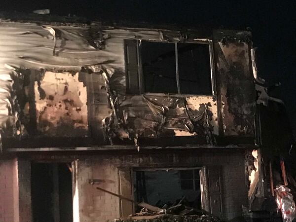 Ten families were displaced when apartments at the Life at Harrington Park apartment complex caught on fire Wednesday evening.