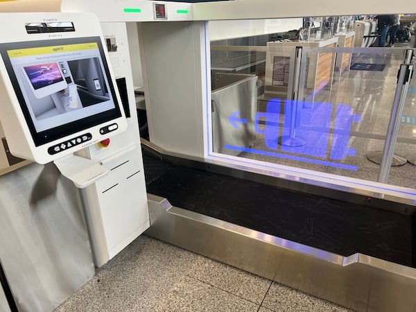 Spirit Airlines has rolled out automated bag drop machines at Hartsfield-Jackson with facial scan technology.