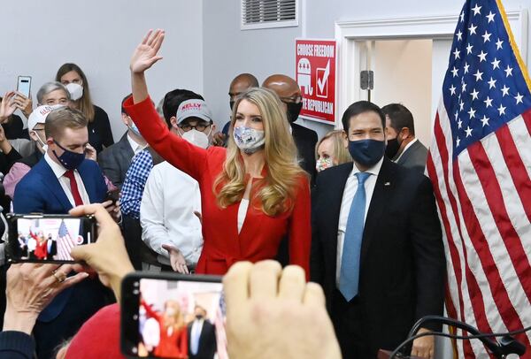 U.S. Sens. Kelly Loeffler and Marco Rubio stump in Cobb County.