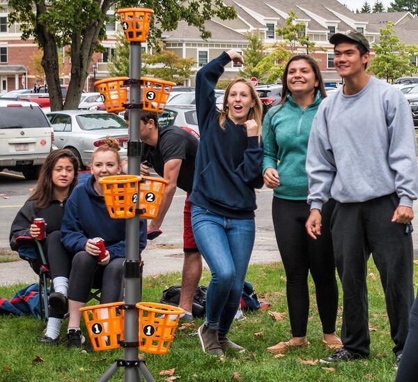 When Valentine's Day involves more than a party of two, break out a bean bag tower game for fun with family or socially distant friends.
Courtesy of Creative Brainworks