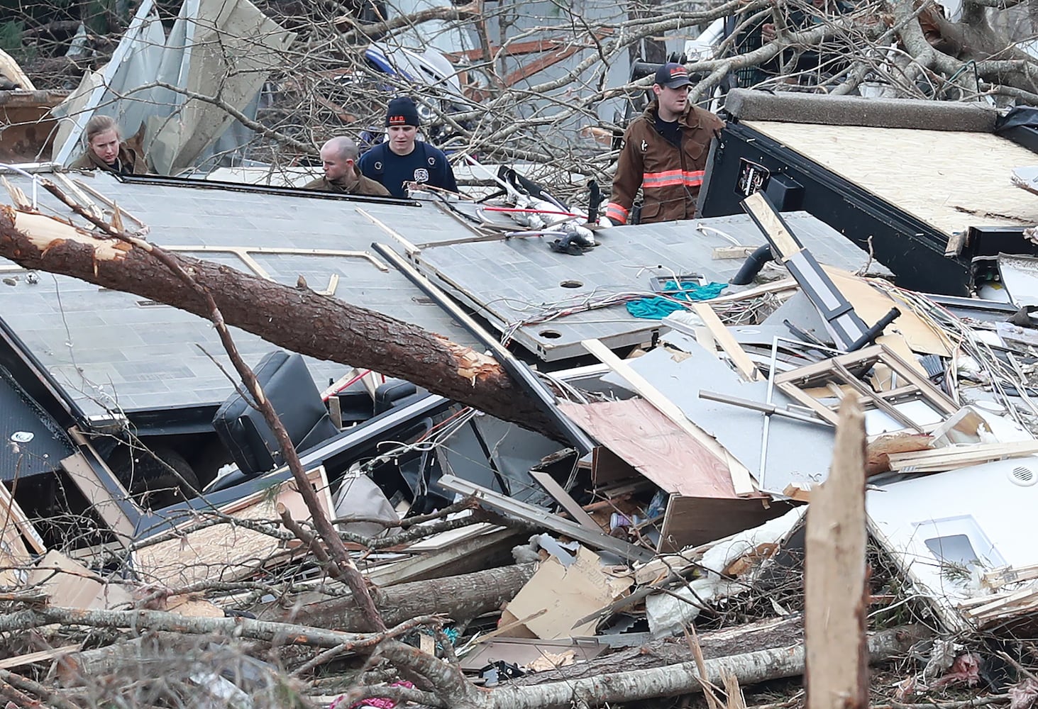 Photos: Tornado and wind damage in Georgia and Alabama