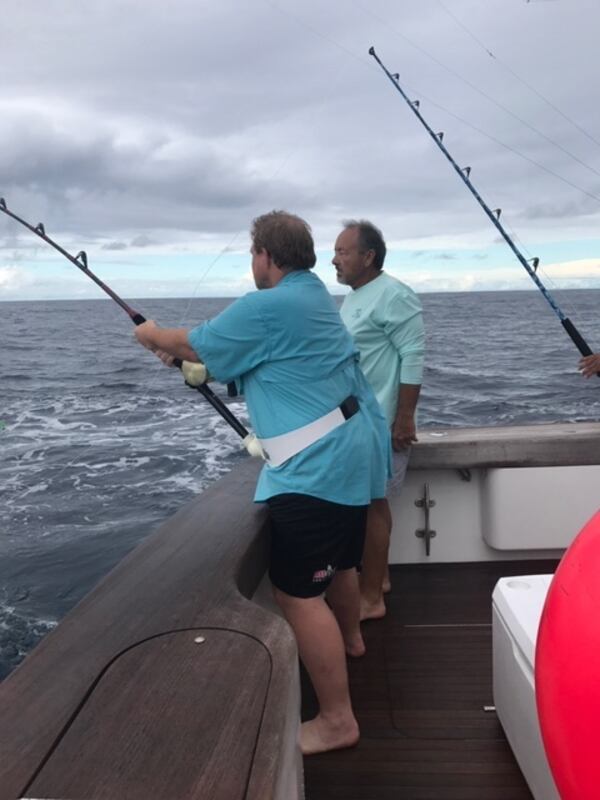 Former Falcons coach Chris Scelfo  spends a lot of time fishing off the Florida panhandle. (Photo of Courtesy of Chris Scelfo)