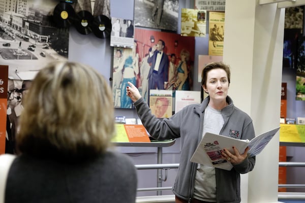 Jessica Walden leads a tour for Rock Candy Tours in Macon. 
Courtesy of Rock Candy Tours