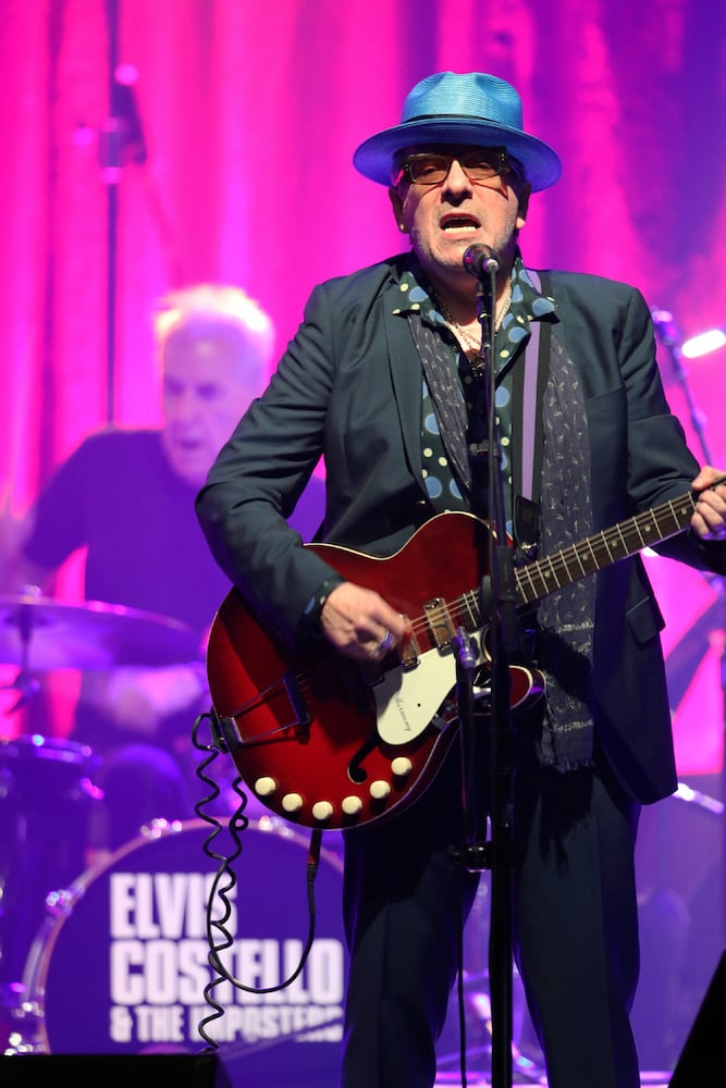 Elvis Costello & the Imposters, featuring Charlie Sexton on guitar, rocked the sold out Coca Cola Roxy Theatre on Tuesday, January 30, 2024.
Robb Cohen for the Atlanta Journal-Constitution