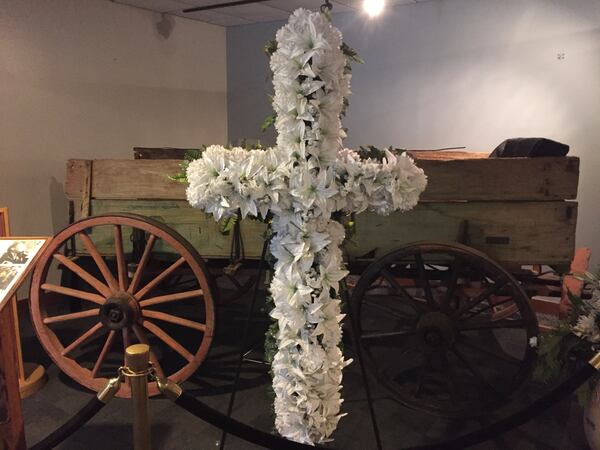 The old wooden wagon, which two mules used to carry Martin Luther King's body from Ebenezer Baptist Church to Morehouse College after his funeral, will be in display as part of the National Park Service's commemoration of King's death.