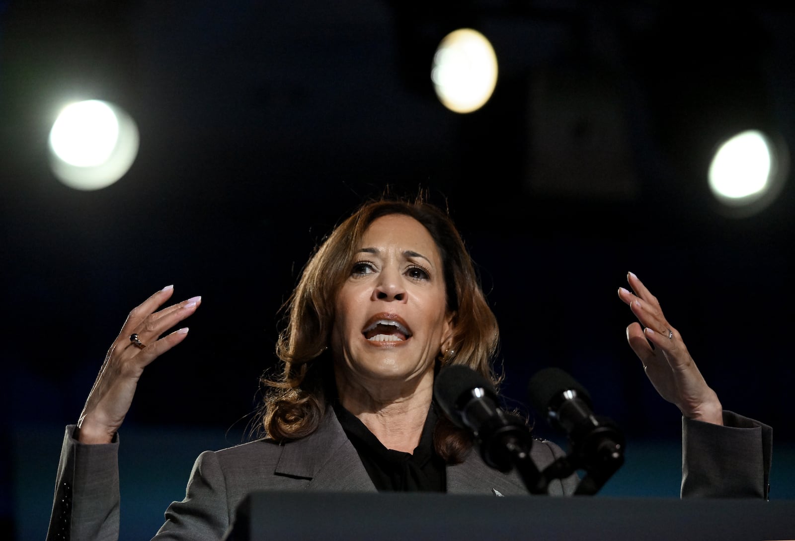 An Atlanta Journal-Consititution poll shows Vice President Kamala Harris' support from Black Georgia voters at about three-quarters, a concern since that demographic is a bulwark of the Democratic coalition and backed Joe Biden by 88% in 2020. Nearly 1 in 5 likely Black voters remains undecided. (Hyosub Shin / AJC)