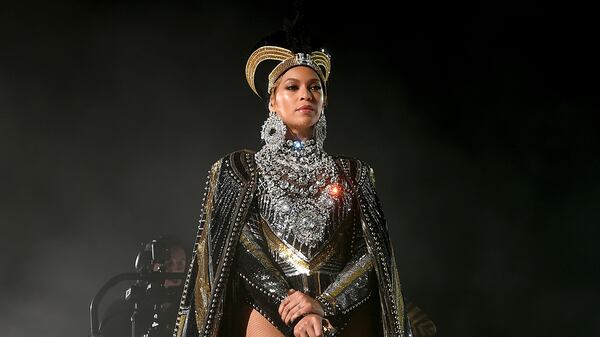 INDIO, CA - APRIL 14:  Beyonce Knowles performs onstage during 2018 Coachella Valley Music And Arts Festival Weekend 1 at the Empire Polo Field on April 14, 2018 in Indio, California.  (Photo by Larry Busacca/Getty Images for Coachella )