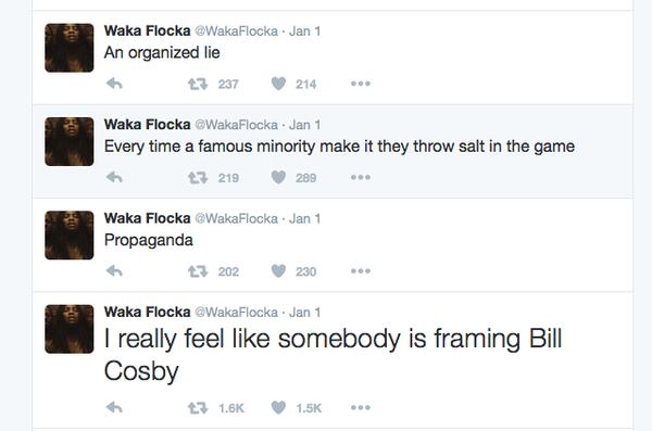 Waka Flocka weighed in via Twitter