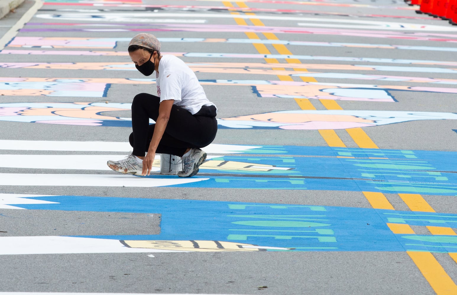 Black Lives Matter street mural