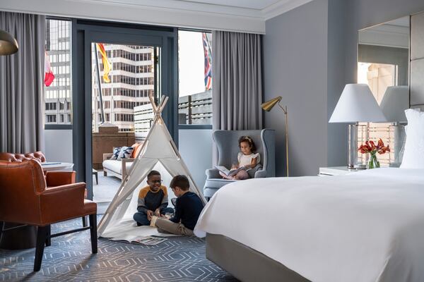 Kids can enjoy a unique staycation at the Four Seasons Hotel Atlanta with pool access and personalized treats.
Courtesy of Four Seasons Hotel Atlanta