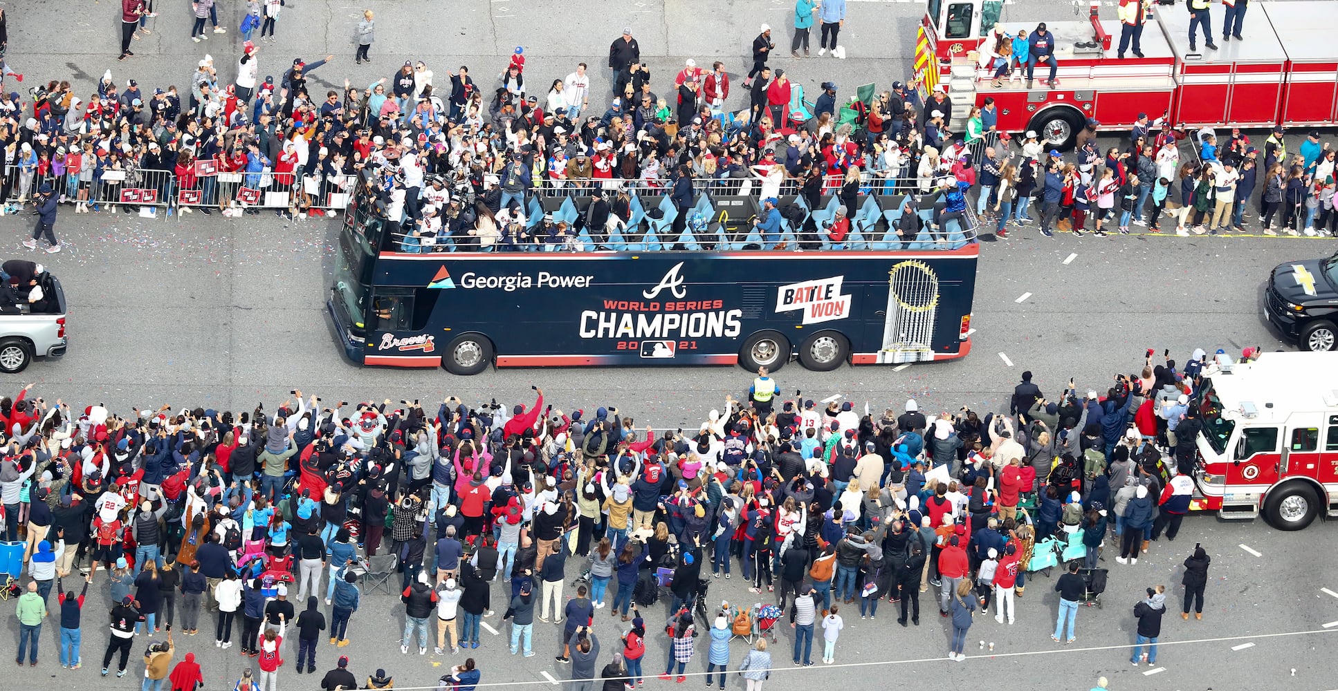 Braves baseball parade