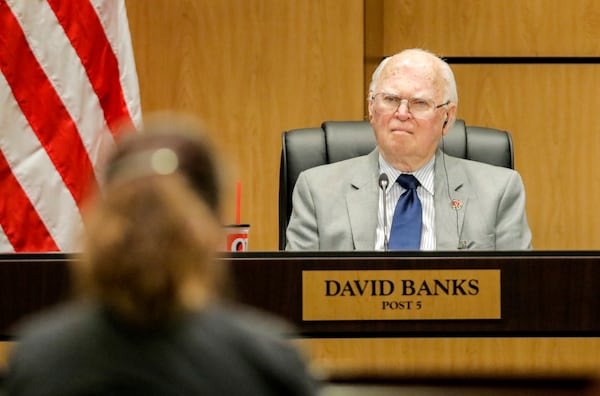 David Banks will serve his third term as vice chairman of the Cobb County Board of Education in 2022. (Christine Tannous / christine.tannous@ajc.com)