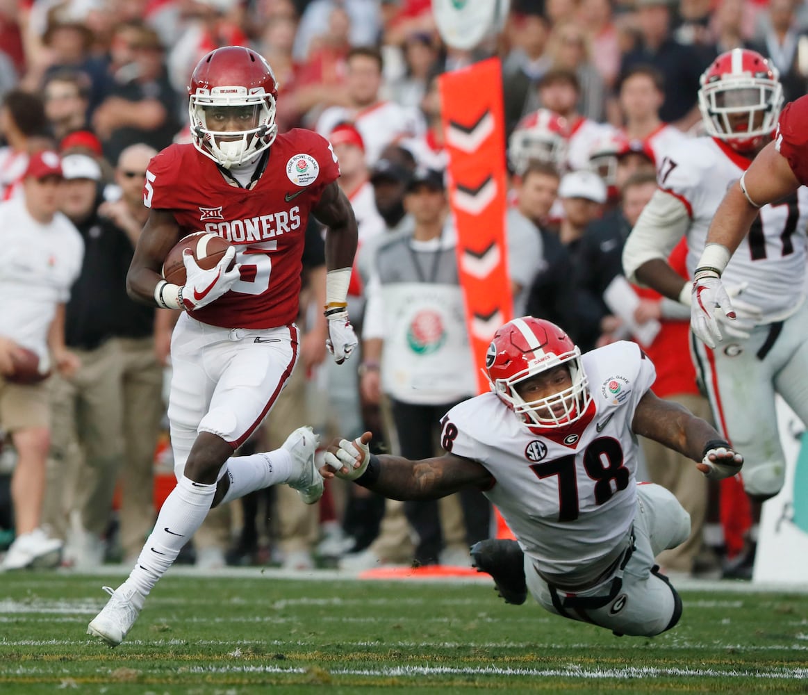 Photos: Bulldogs battle Sooners in Rose Bowl