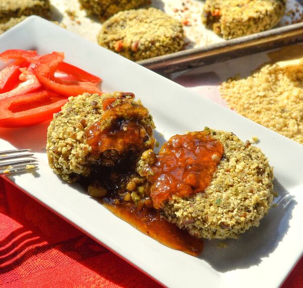 Lady Pea Lentil Cakes. STYLED BY LISA ROCHON. CONTRIBUTED BY CHRIS HUNT