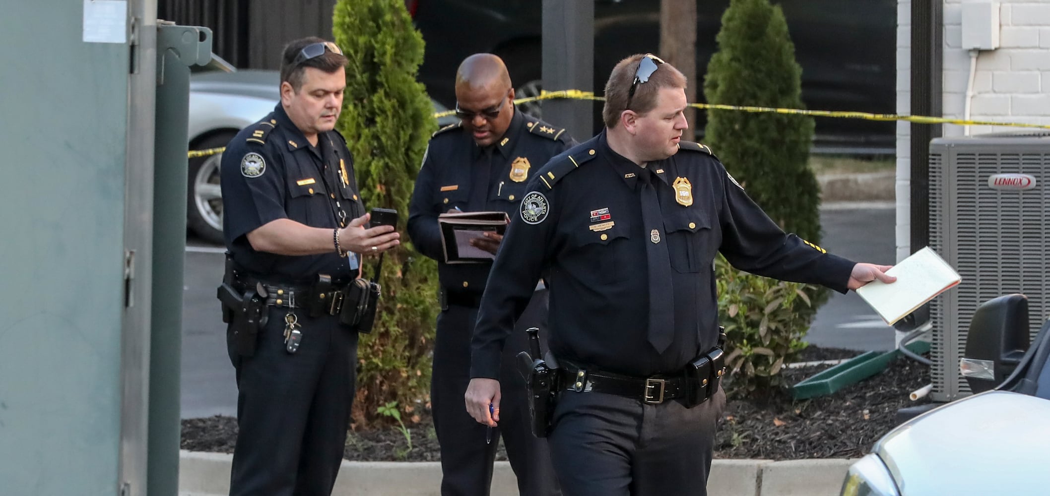 Atlanta police investigate a fatal shooting at One Riverside West located at 2030 Main Street in northwest Atlanta. 

