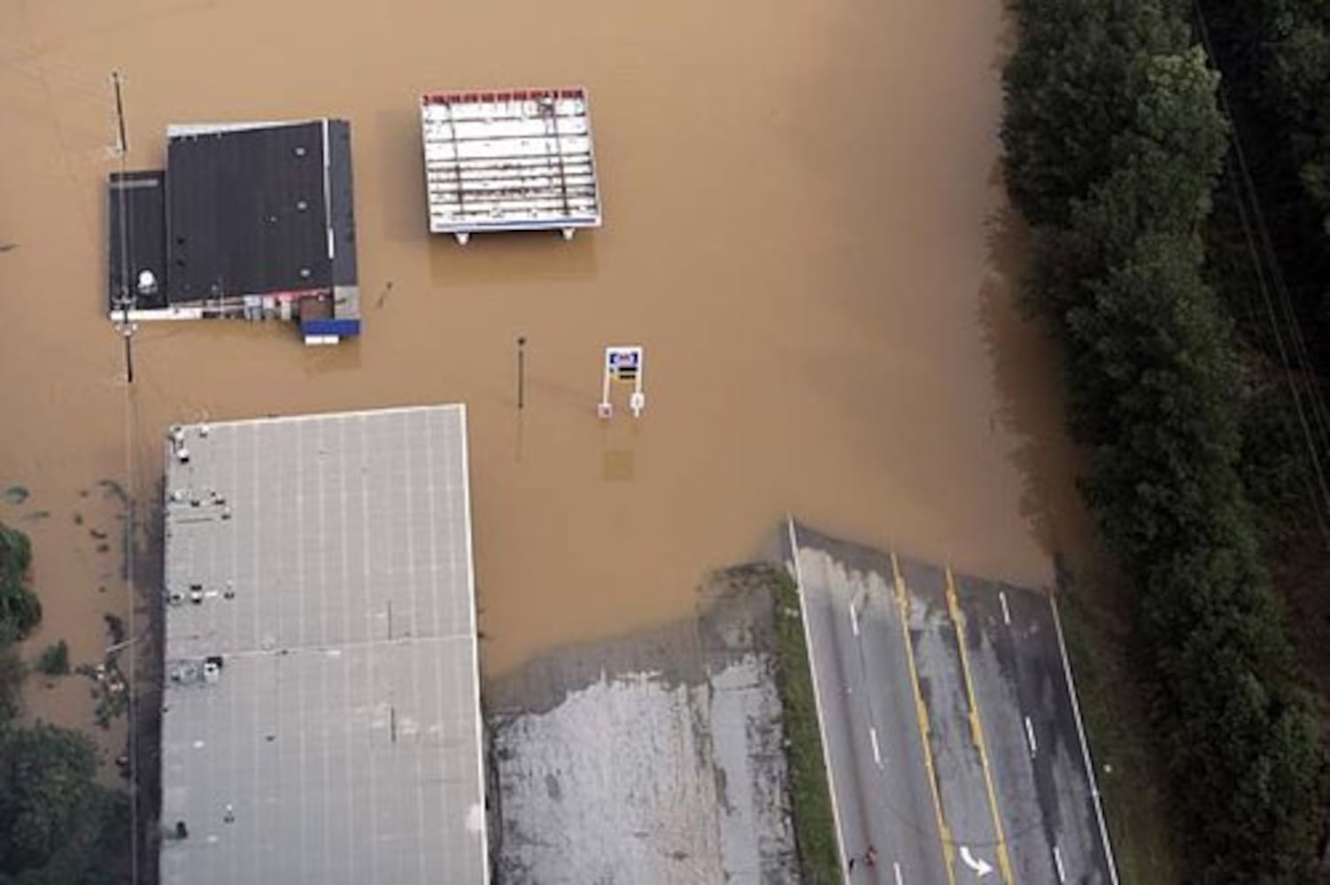 Atlanta flooding: Aerial photos