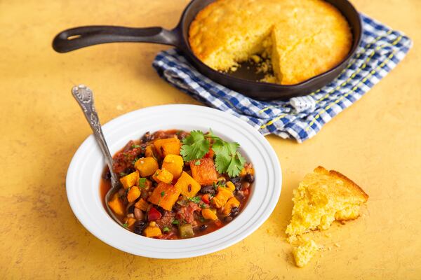 Festive Butternut and Black Bean Chili
Courtesy of Brooke Slezak