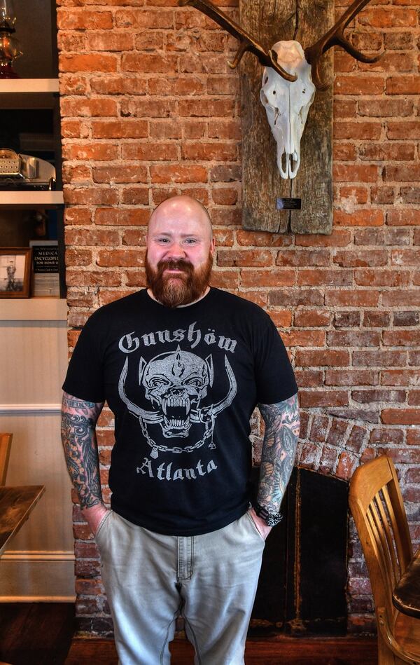 Kevin Gillespie is known for his “Top Chef” appearances (including the current season) as well as his Atlanta-area restaurants, including Gunshow, Revival and Cold Beer. He’s shown April 3, 2020, at Revival in downtown Decatur. CONTRIBUTED BY CHRIS HUNT PHOTOGRAPHY