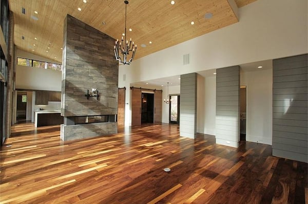 This modern estate at 4056 Hog Mountain Road in Hoschton is listed for $2.195 million. (Photos via zillow.com)