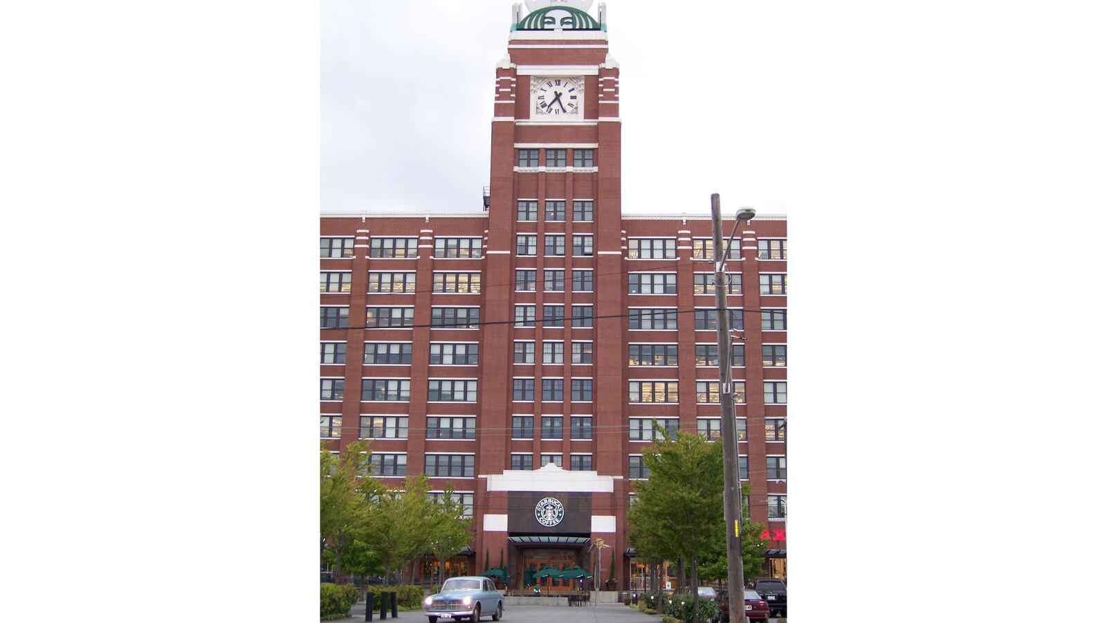 Seattle's former Sears warehouse is now the Starbucks headquarters. (Wesley H. Brewton, Jr. / Wikipedia Commons)