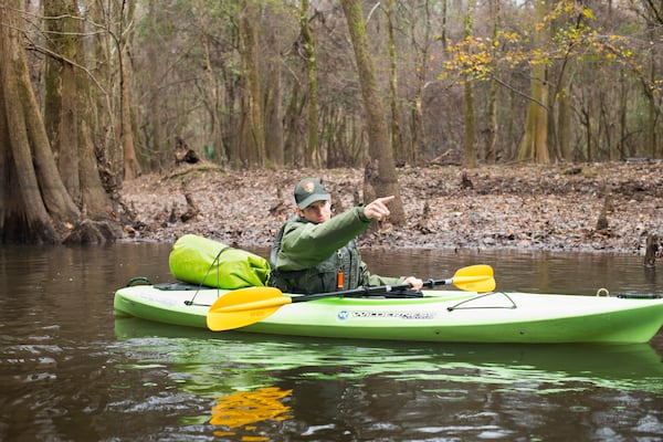 Jonathan Manchester at Congaree National Park.  
Courtesy of the U.S. National Park Service/James Tarpley