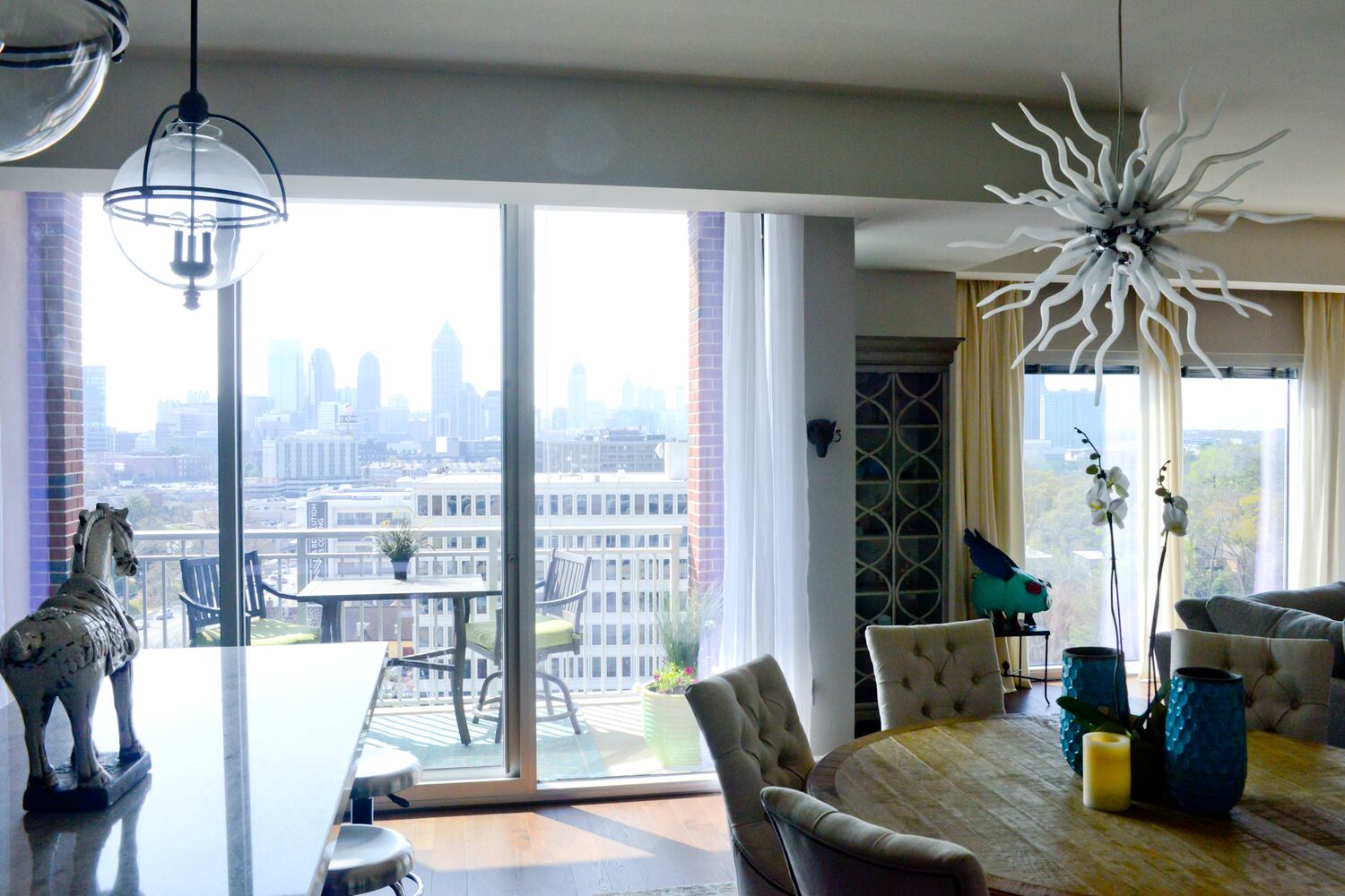 Transitional design creates warmth in Buckhead high-rise condo