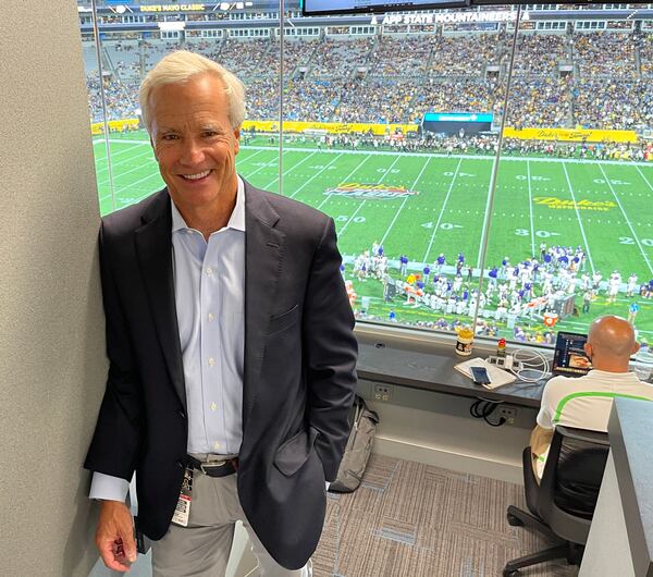 Charlotte Sports Foundation executive director Danny Morrison is credited with raising the specter of the Duke's Mayo Classic, which this year includes two games -- Appalachian State vs. East Carolina on Thursday night and No. 5 Georgia vs. No. 3 Clemson on Saturday night at Bank of America Stadium. (Photo by Chip Towers/ctowers@ajc.com)