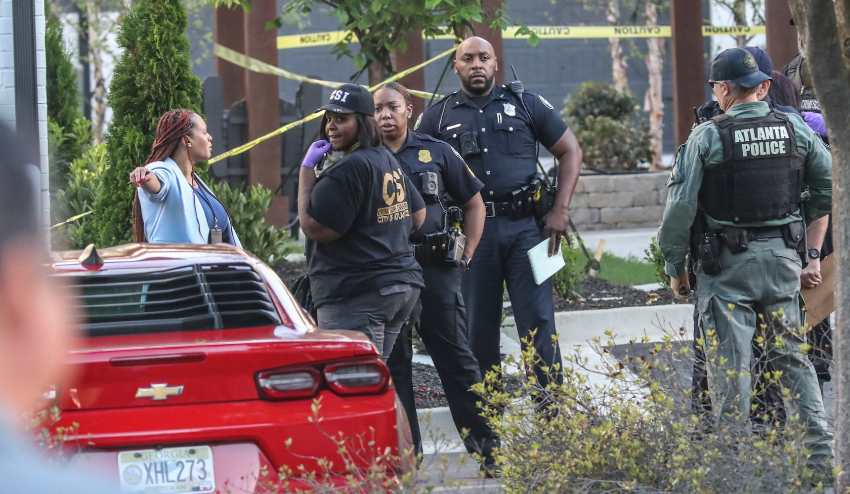 Atlanta police investigate a fatal shooting at One Riverside West located at 2030 Main Street in northwest Atlanta. 