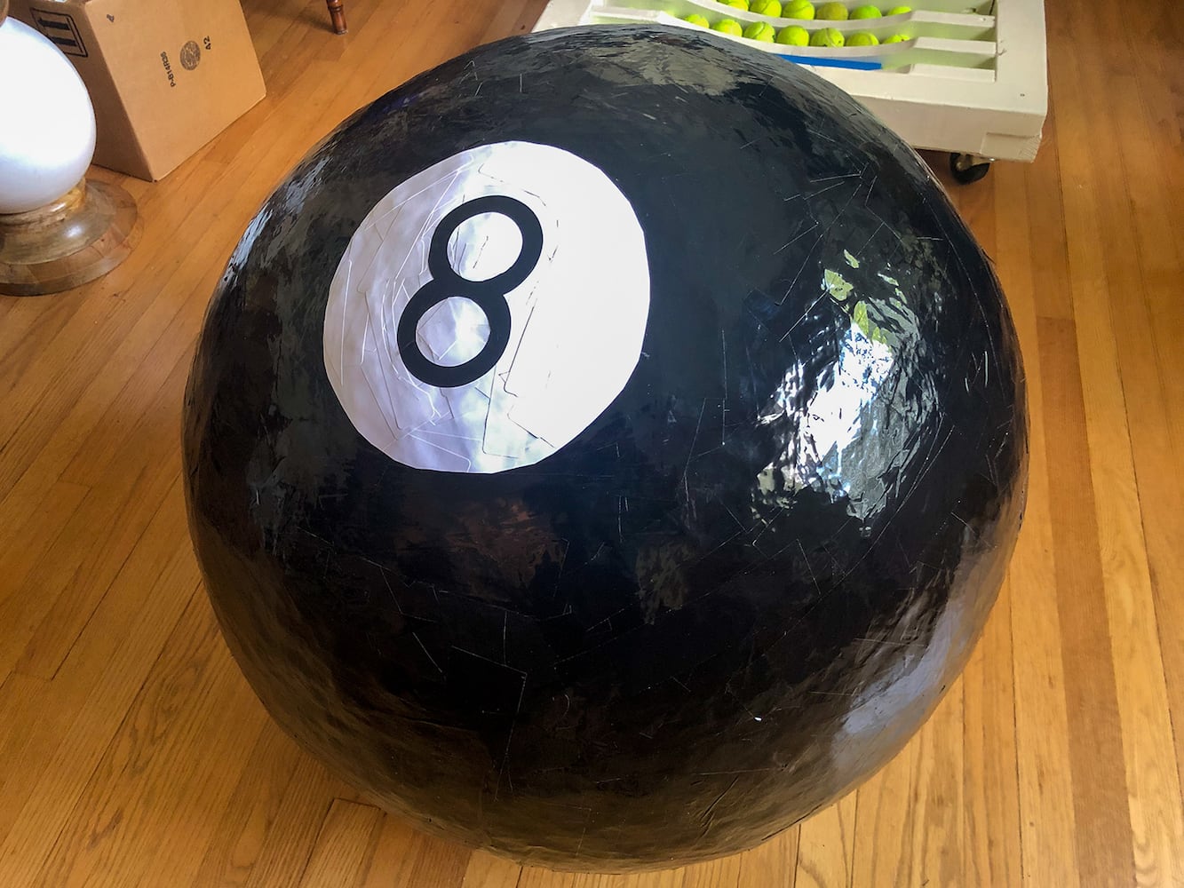 Photos: How to build the world's biggest (maybe) sticker ball