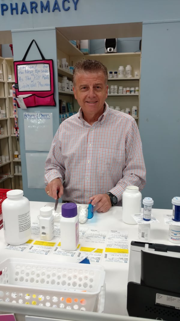 Vic Johnson, pharmacist and owner of the Living Well Pharmacy in Augusta. (Courtesy)