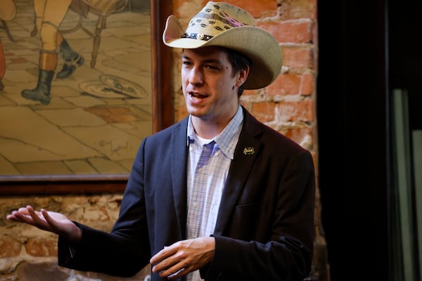 Chase Oliver, the Libertarian candidate for U.S. Senate, could knock the Georgia race into overtime with a modest showing at the polls. He is running against U.S. Sen Raphael Warnock, D-Ga., and Republican Herschel Walker. (Miguel Martinez/AJC)