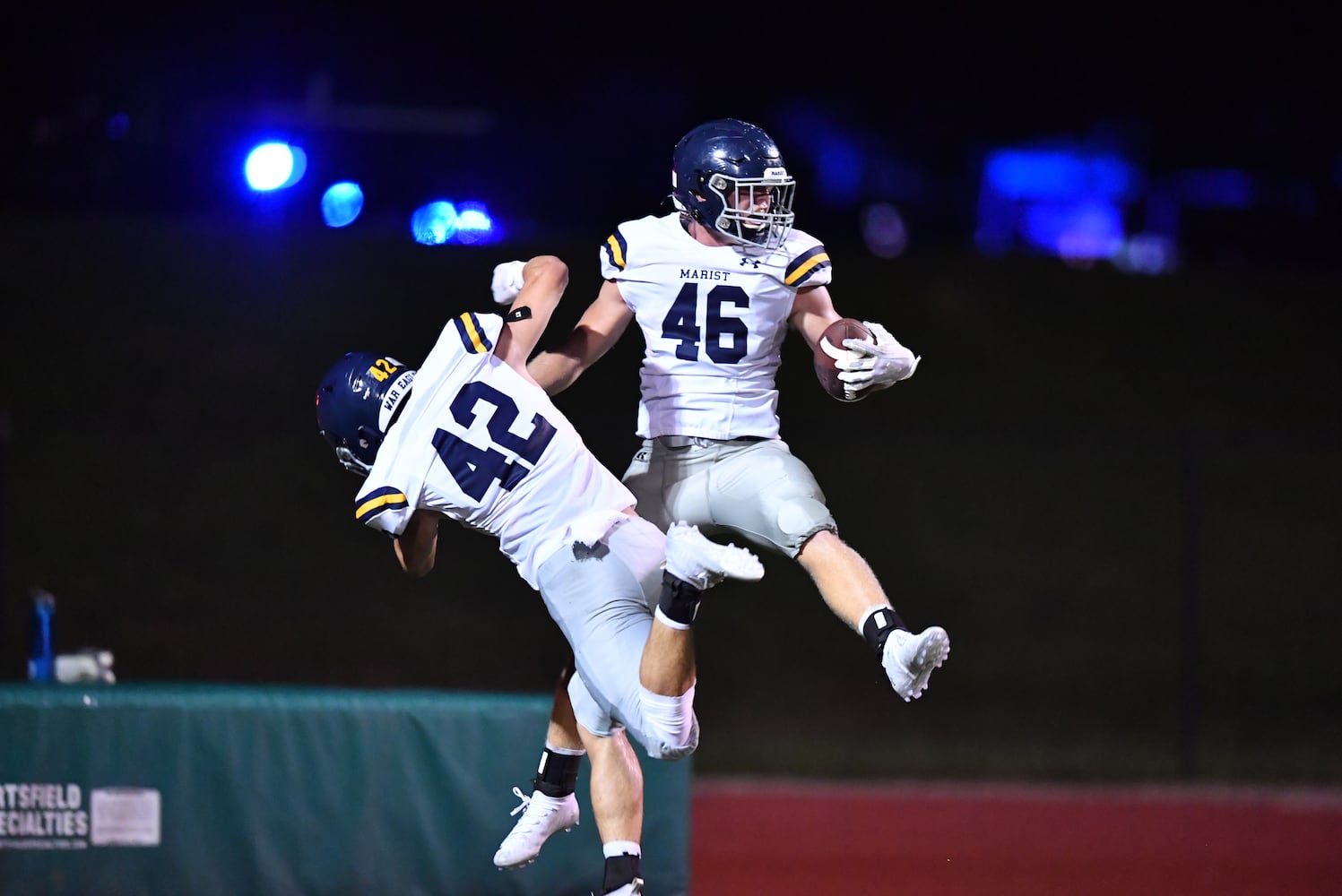 high school football: Marist at Blessed Trinity