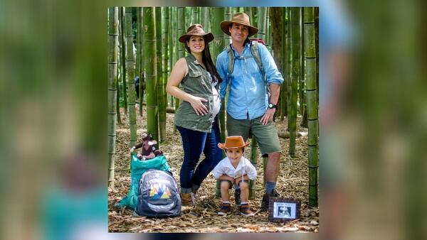 Valerie Kasper (left), her boyfriend Steve (right) and their son Benjamin (center). This photo was taken roughly two weeks before Kasper was stabbed in the back multiple times, forcing her to undergo an emergency C-section to save her newborn.