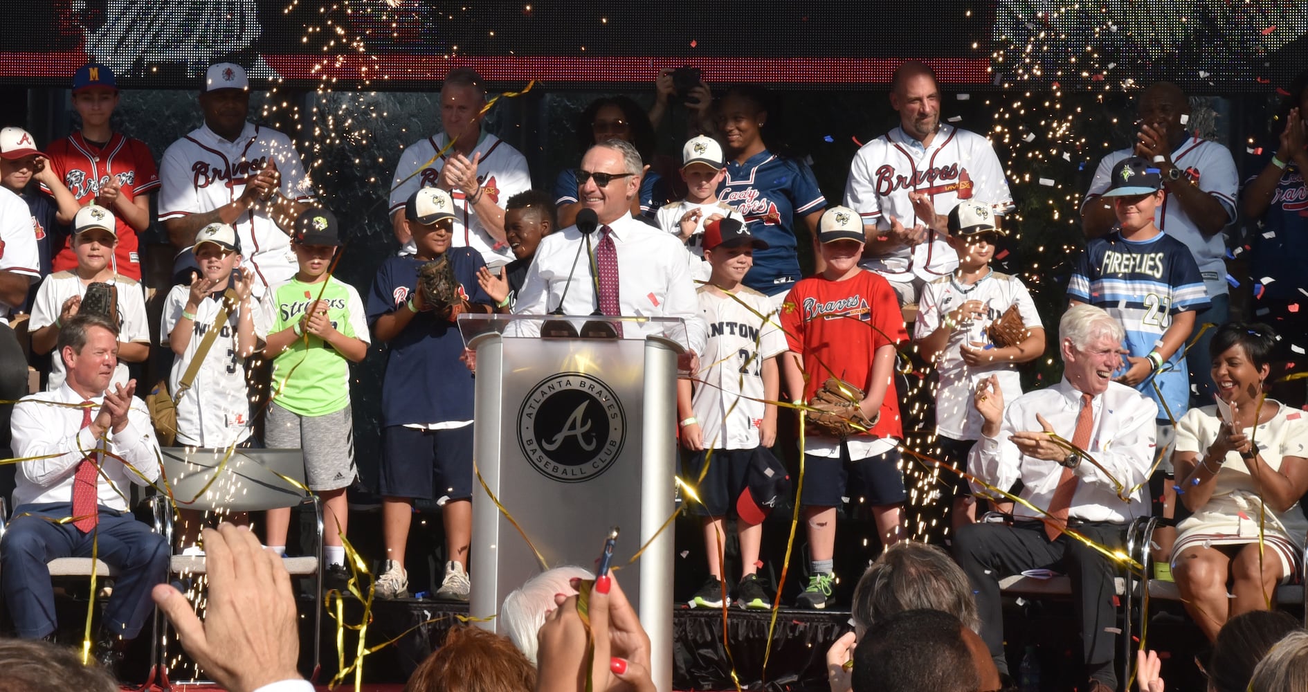 Photos: Braves celebrate landing All-Star game